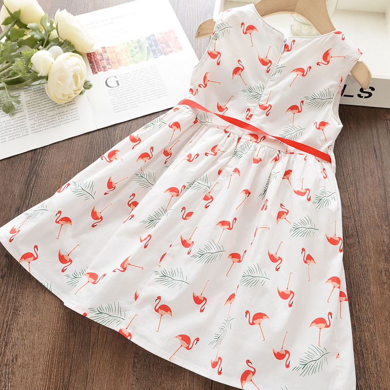 Girls Summer Floral Printed Dress