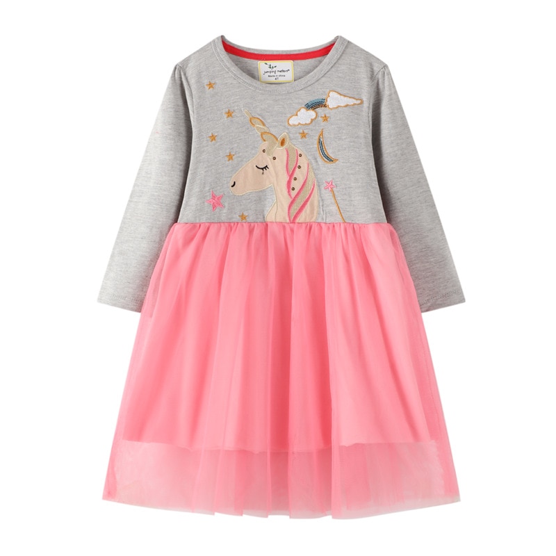 Girls Long Sleeved Cotton Printed Dress