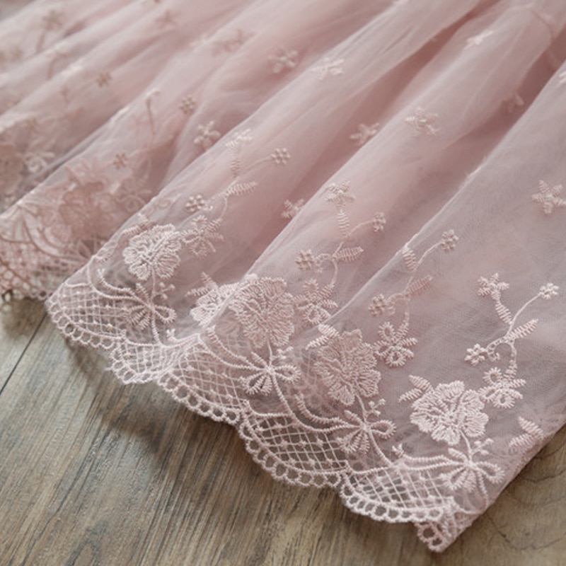 Fluffy Girls' Dress in Pink and Blue