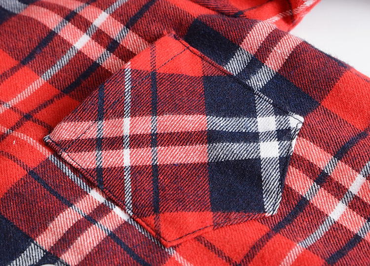 Casual Boy`s British Plaid Shirts