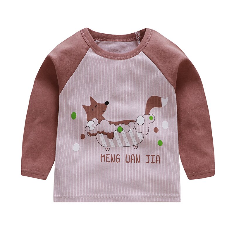 Striped Cotton Long Sleeve T-shirt for Boys