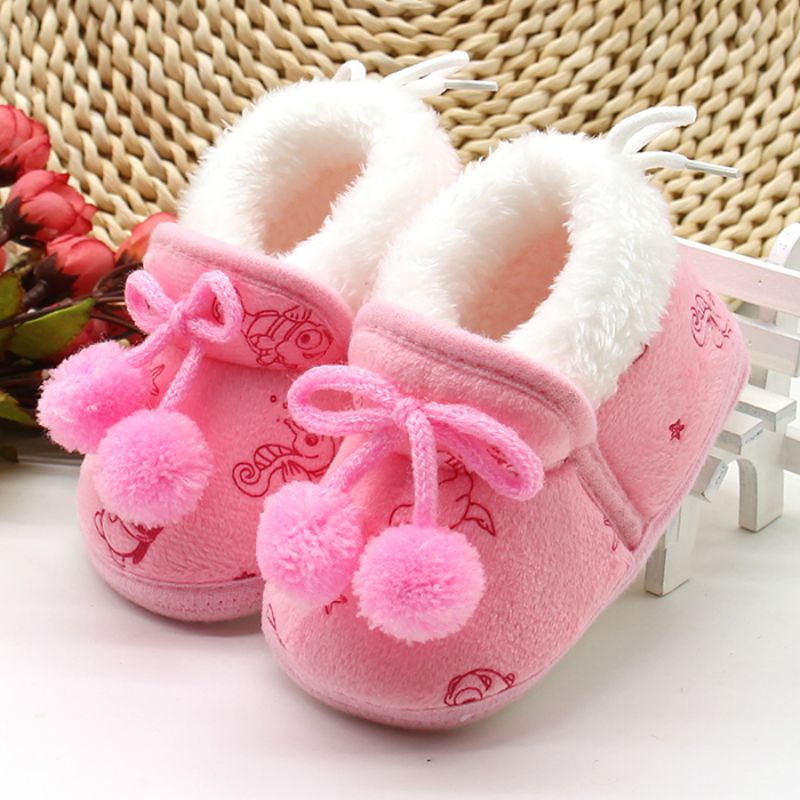 Baby's Cotton Winter Boots with Soft Sole