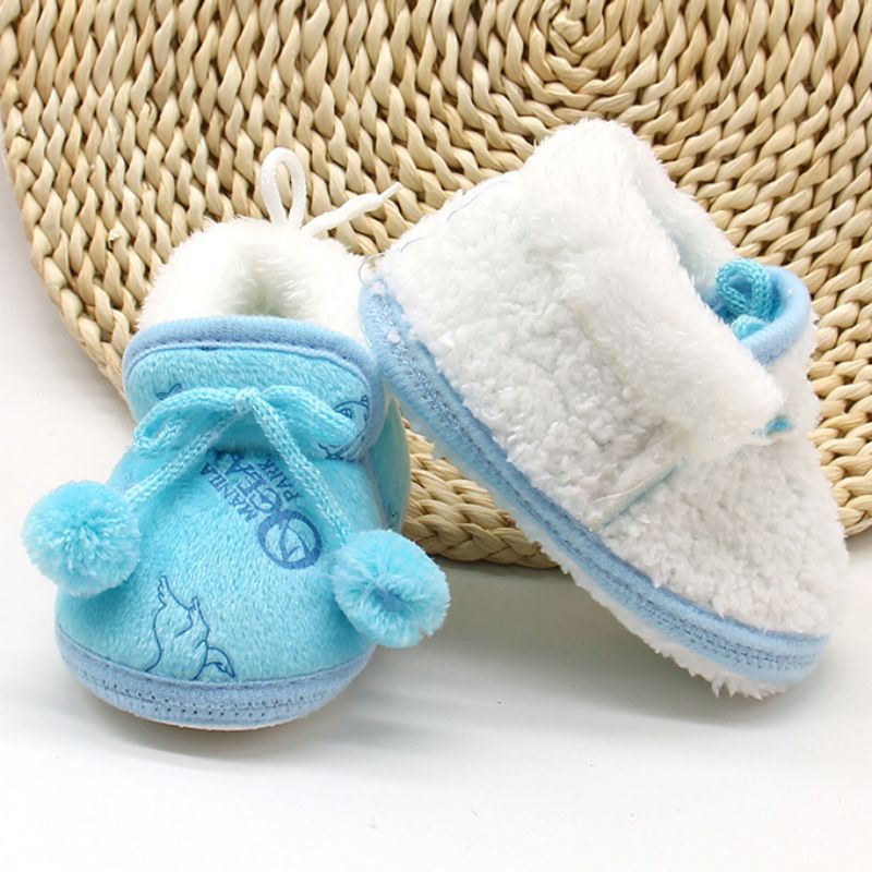 Baby's Cotton Winter Boots with Soft Sole